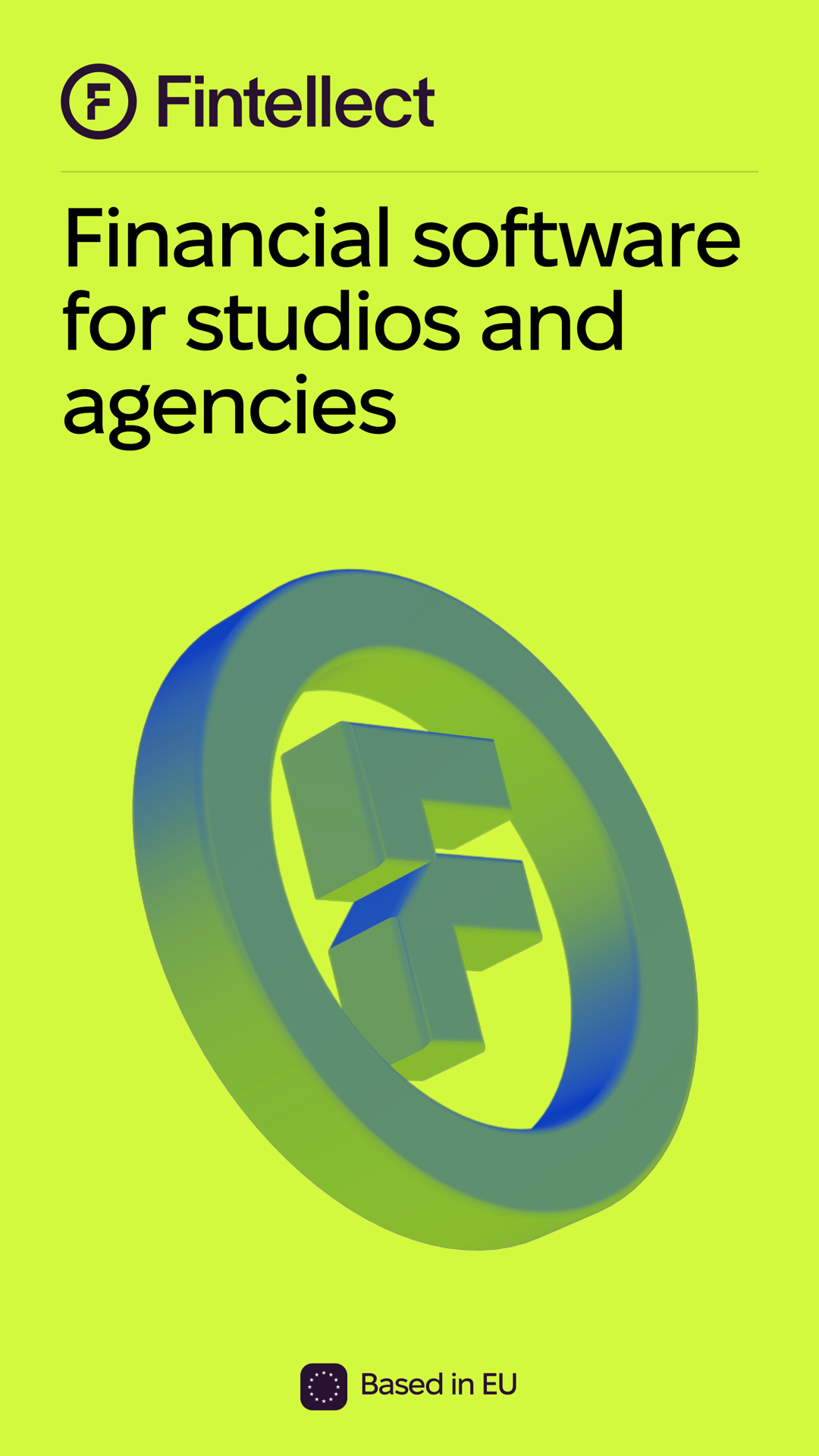 Lime version of the same Fintellect brand campaign